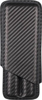 Carbon Fiber Style Leather Case